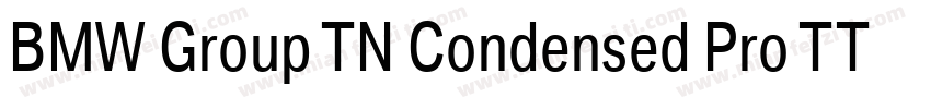 BMW Group TN Condensed Pro TT Bold字体转换
